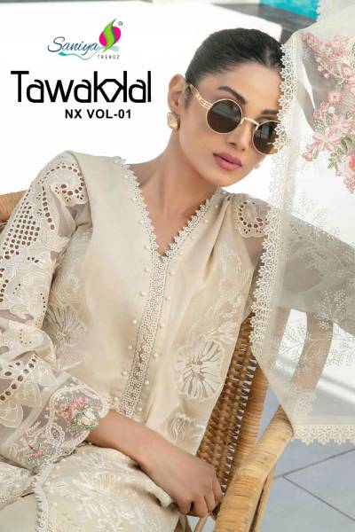 TAWAKAL NX VOL -1 BY SANIYA TRENDZ DESIGNER COTTON SALWAR SUIT WHOLESALER IN INDIA
